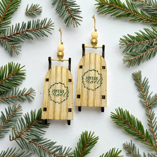 Sled Ornaments The Holiday Shop