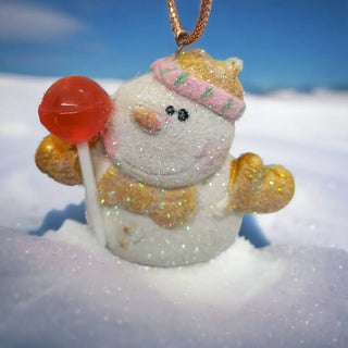 Snowman Ornament Handmade The Holiday Shop