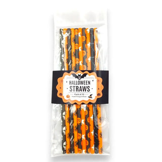 Spooky Sips – Reusable Halloween Party Straws (Set of 10)