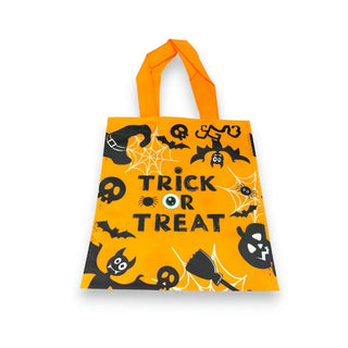 Orange Bat Halloween Tote Bag – Kids Trick-or-Treat Candy Carrier