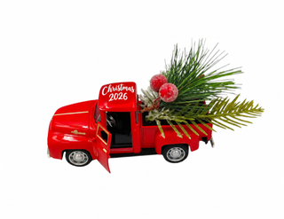 Christmas Red Truck – Classic Festive Ornament The Holiday Shop