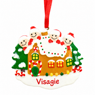 Gingerbread-themed Hanging Tree Ornament (Style 4) The Holiday Shop