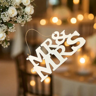 Mr and Mrs Sign The Holiday Shop