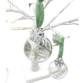 Frosted Globe Ornaments – Scandi Collection