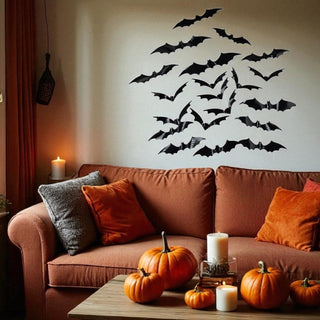 Halloween Bat Stickers – Removable Wall Décor The Holiday Shop