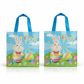 Blue Easterhunt Egg Hunt Bags – (2) Easter Party Bags The Holiday Shop