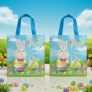 Blue Easterhunt Egg Hunt Bags – (2) Easter Party Bags The Holiday Shop