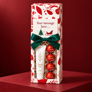 Corporate Christmas Gift Box – Personalised Hand Cream & Lindt Lindor | Bulk Client & Staff Gift South Africa The Holiday Shop