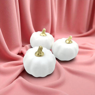 Mini Cream Faux Pumpkin Trio The Holiday Shop