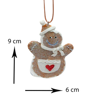 Gingerbread House & Girl Hanging Ornament – Christmas Tree Decoration The Holiday Shop