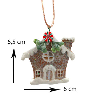 Gingerbread House & Girl Hanging Ornament – Christmas Tree Decoration The Holiday Shop