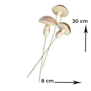 mushroom picks on a white background
