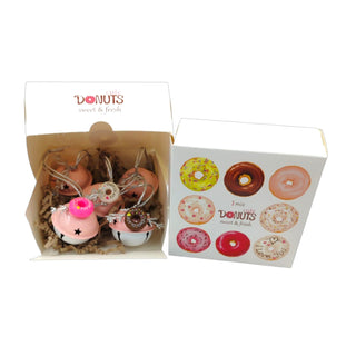 Pastel Donut Bell Ornaments — Set of 5 The Holiday Shop