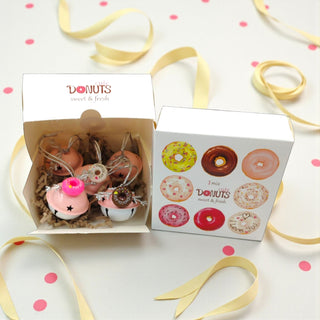 Pastel Donut Bell Ornaments — Set of 5 The Holiday Shop