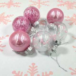 Pink Christmas Baubles The Holiday Shop