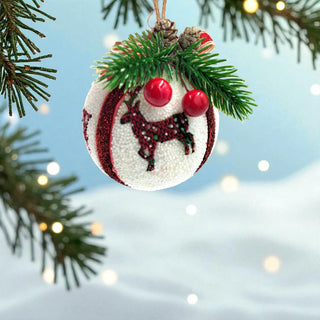 Reindeer Ball Ornaments The Holiday Shop