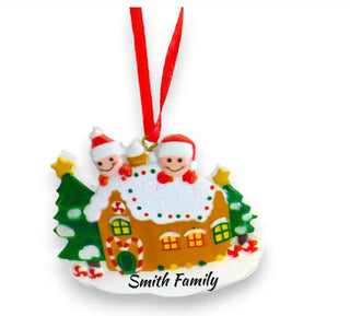 Gingerbread-themed Tree Ornament (Style 2) The Holiday Shop