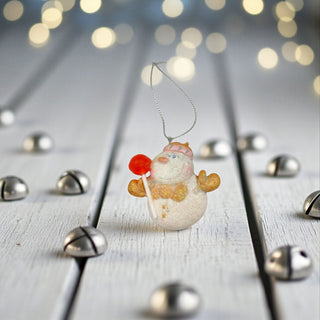 Snowman Ornament Handmade The Holiday Shop